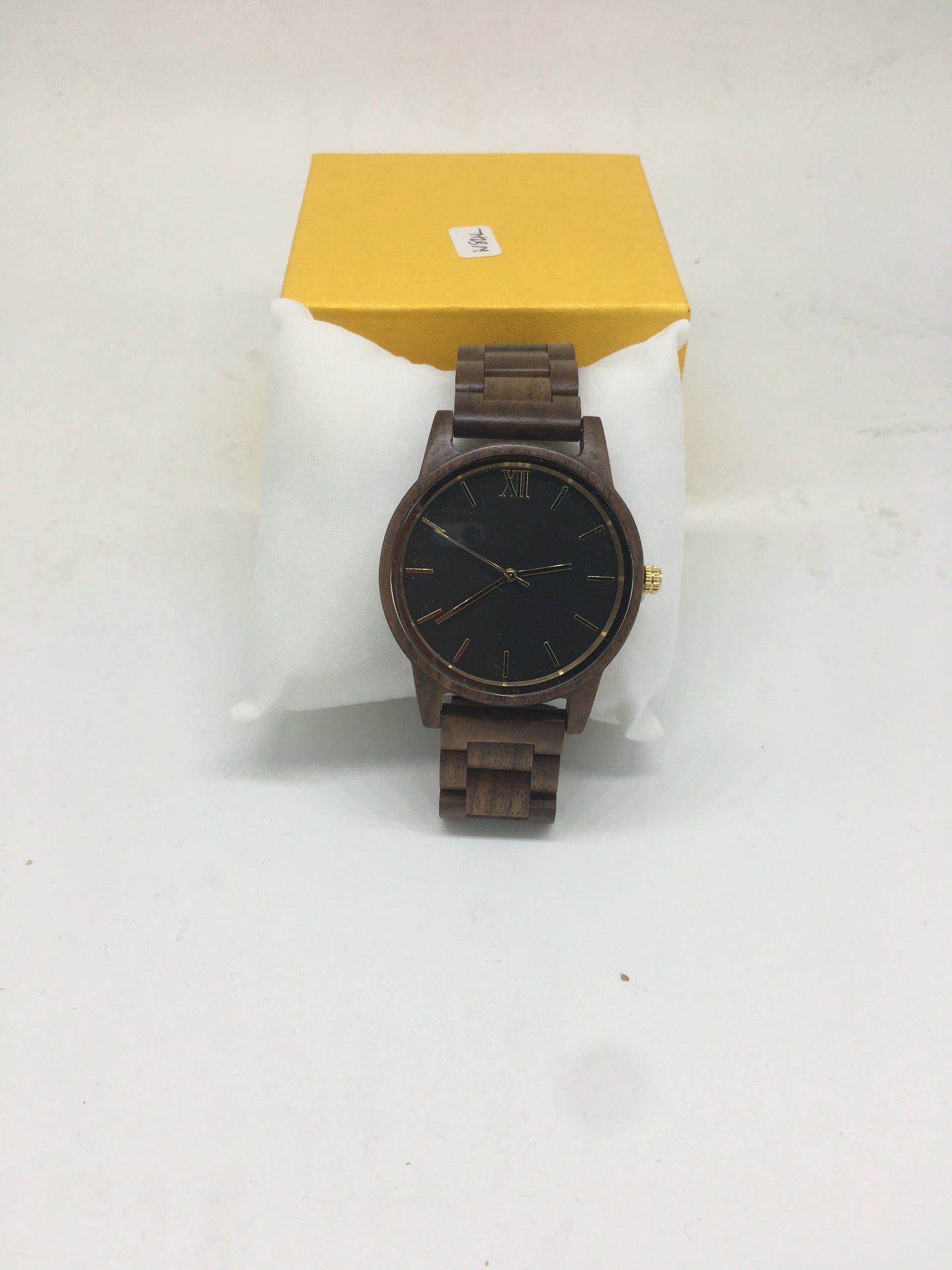 37. Komplett Holz Uhr L nussbaum holz breite 45mm armband breite 22mm