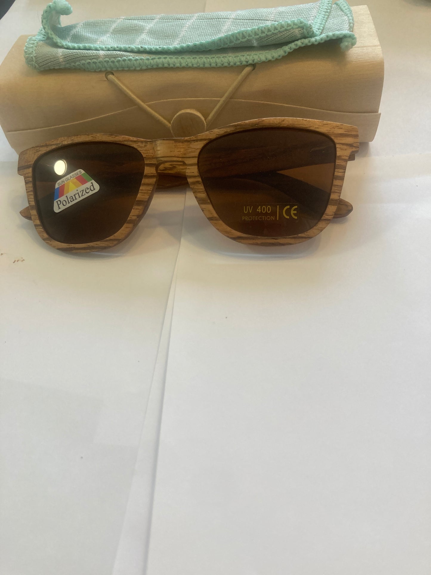 6.Sonnenbrille, Rahmen komplett aus Holz - polarized und uv400 nr 3052