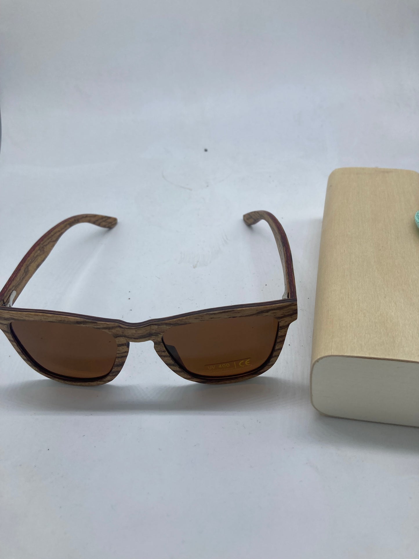 19. Sonnenbrille, Rahmen komplett aus Holz Ebenholz große mit schwarz linse - polarized und uv400
