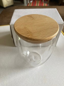doppelwandige thermogläser mit bambusdeckel 350ml