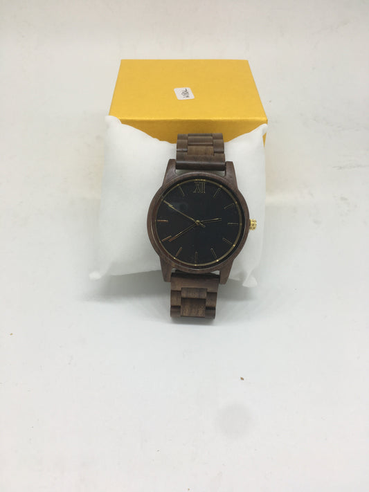 37. Komplett Holz Uhr L nussbaum holz breite 45mm armband breite 22mm