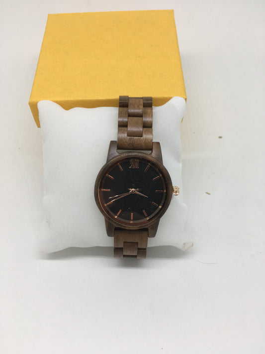 49. Komplett Holz Uhr S Nussbaum - breite 37mm armband breite 14mm