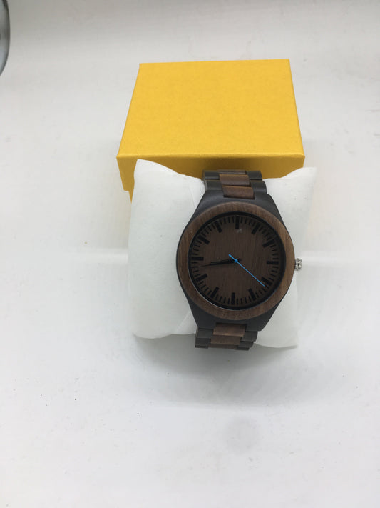 32. Komplett Holz Uhr L sandelholz und nussbaum breite 44mm armband breite 23mm