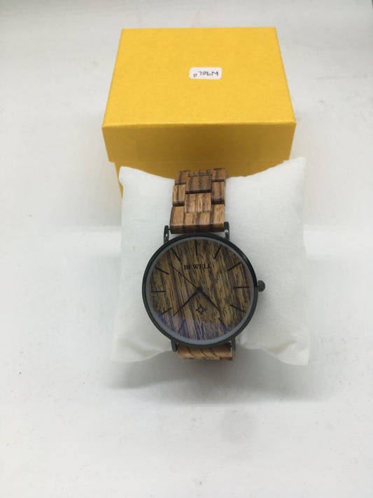 33. Komplett Holz Uhr L Zebrano holz breite 40mm armband breite 20mm