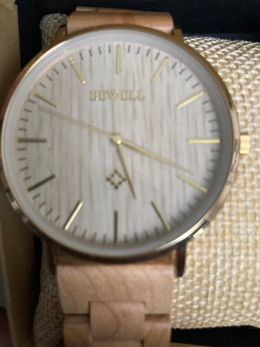 5. Komplett Holz Uhr L maple holz breite 40mm armband breite 20mm