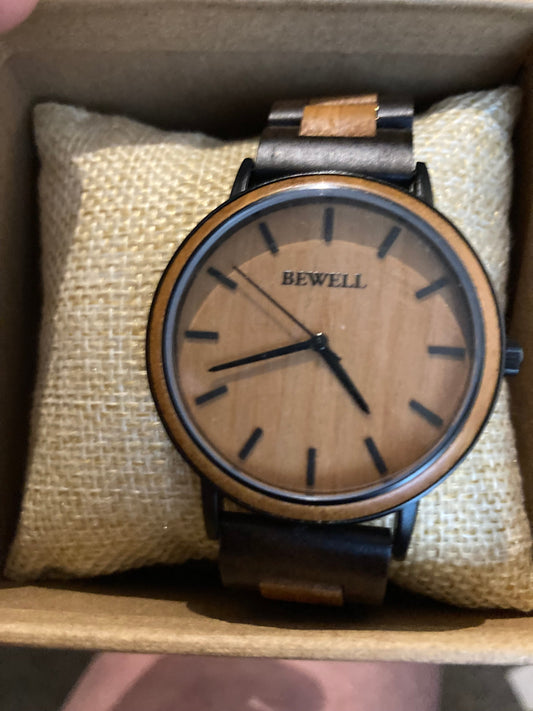 23. Komplett Holz Uhr L schwarz sandelholz mit pomelo holz breite 43mm armband breite 20mm