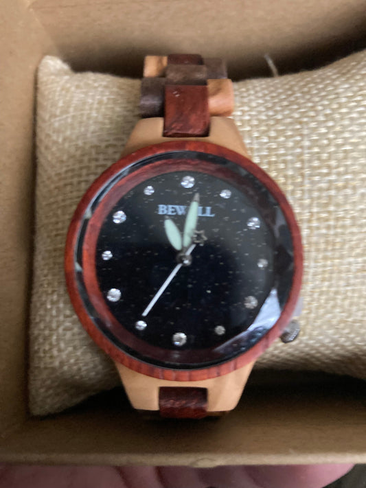 7. Komplett Holz Uhr S olivern und roseholz breite 36mm armband breite 16mm