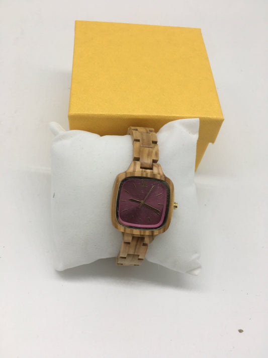 53. Komplett Holz Uhr S oliven holz breite 28.5mm , armband 13mm breite