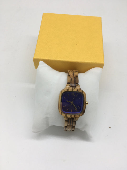 52. Komplett Holz Uhr S zebrano holz breite 28.5,armband breite 13mm