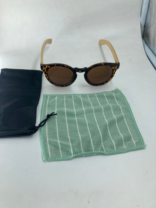 66. Sonnenbrille, Bügel aus Bambus und holz tiger sonnenbrille mit metal in ecke, mit braun linse,bügel aus bambus,uv400 schutz