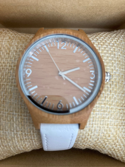 37. Holz Uhr mit Leder Armband S bambus breite 36mm lederarmband breite 15mm