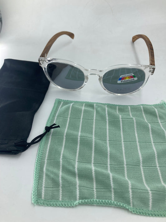 46. Sonnenbrille, Bügel aus Bambus und holz sonnenbrille speigel mit schwarz linse , bügel aus nussbaum , polarized und uv400 schutz