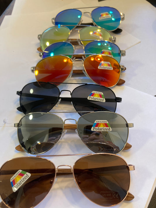 21.Sonnenbrille, Bügel aus Bambus und holz Pilotenbrillen , bügel aus holz, polarized und uv400 schutz