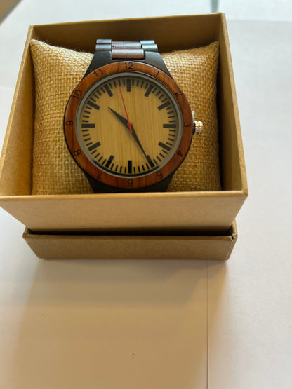 78.komplette holz uhren - sandelholz - breite 45mm armband 22mm