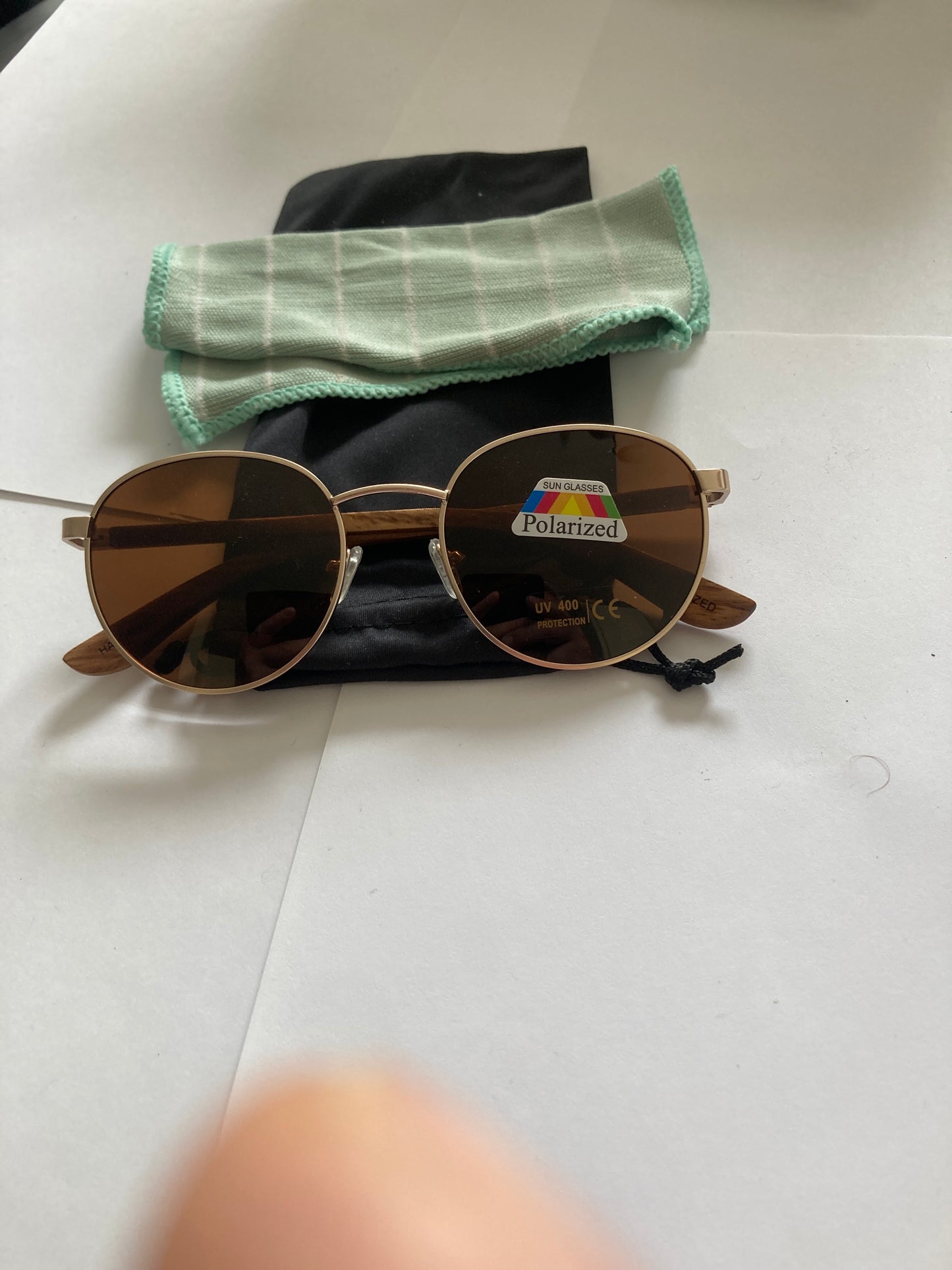 18.Sonnenbrille, Bügel aus Bambus und holz klein , mit Holz oder Bambus bügel- polarized und uv400 schutz