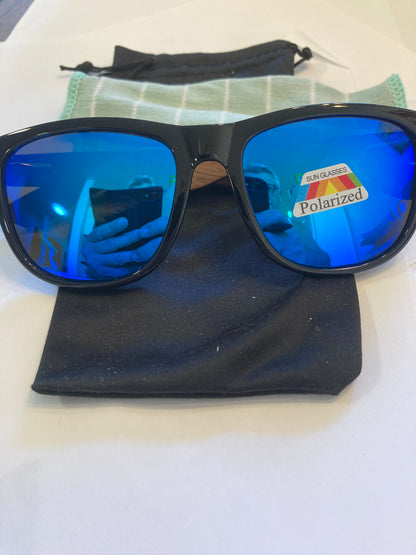 29.Sonnenbrille, Bügel aus Bambus und holz sonnenbrille schwarz mit schwarz linse , und uv400 Schutz und polarized