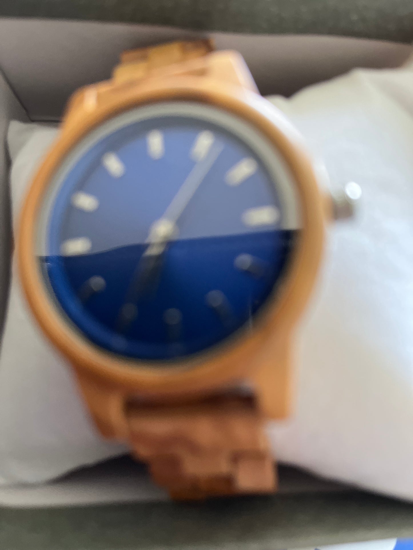 73.Komplett Holz Uhren S blu olive sandelholz breite 36mm armband 16mm