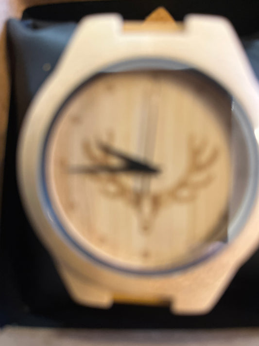 14. Holz Uhr mit Leder Armband L bambus breite 42mm lederarmband breite 20mm