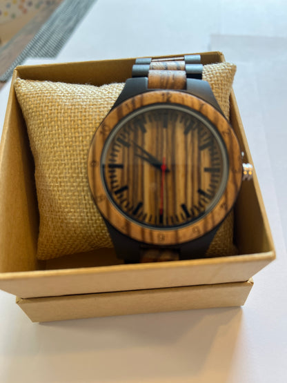 78.komplette holz uhren - sandelholz - breite 45mm armband 22mm