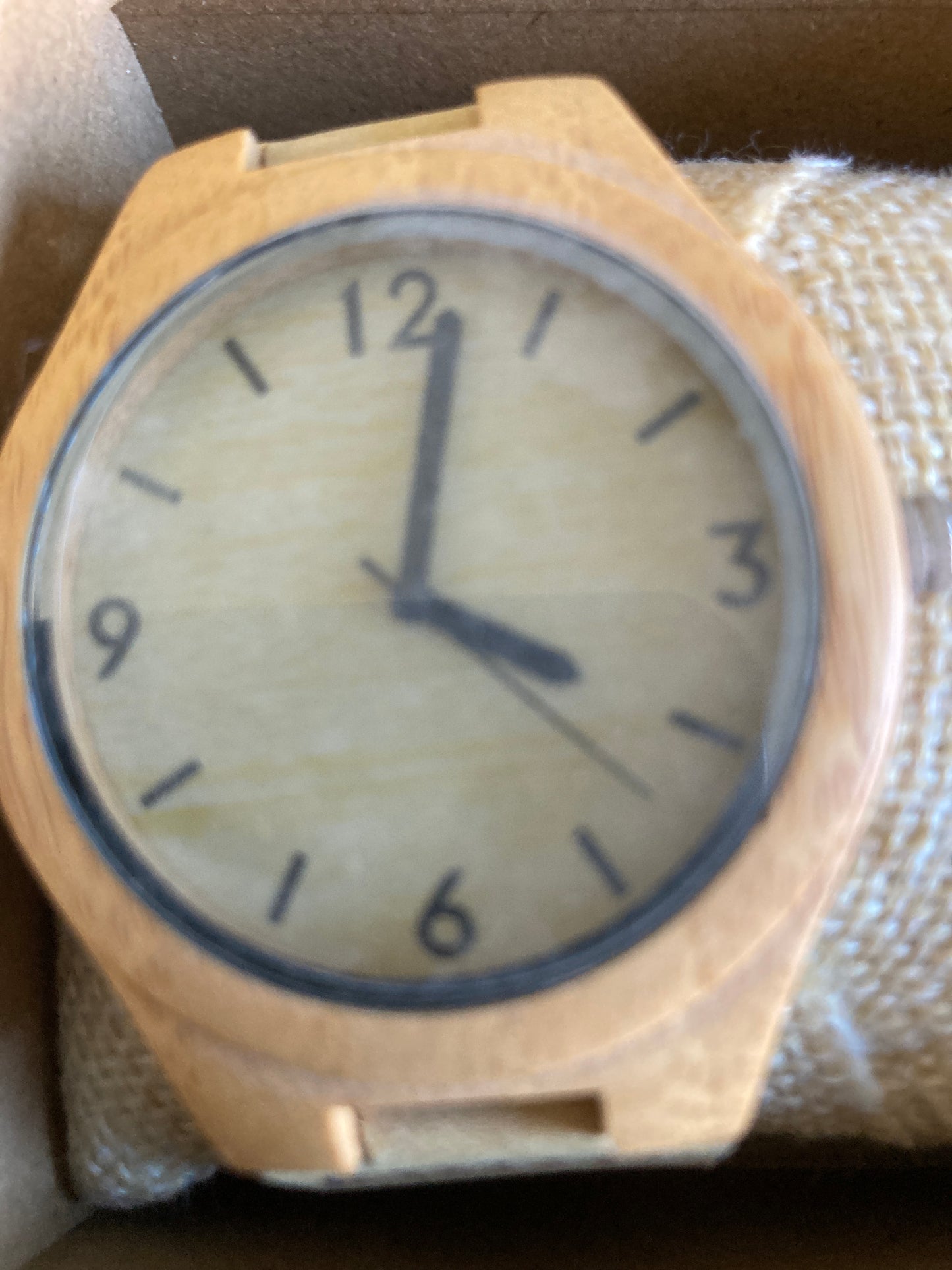 4. Holz Uhr mit Leder Armband L ahorn breite 45mm lederarmband breite 23mm