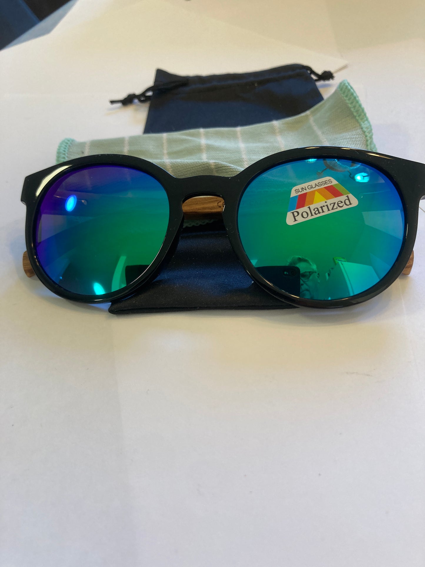 28.Sonnenbrille, Bügel aus Bambus und holz tiger sonnenbrille  mit braun linse , bügel aus nussbaum , polarized und uv400 schutz