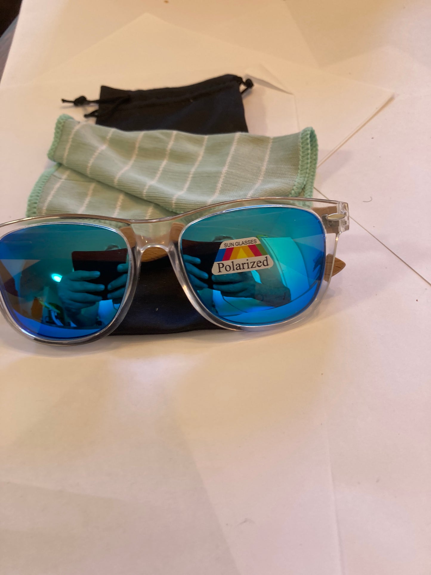 29.Sonnenbrille, Bügel aus Bambus und holz sonnenbrille schwarz mit schwarz linse , und uv400 Schutz und polarized