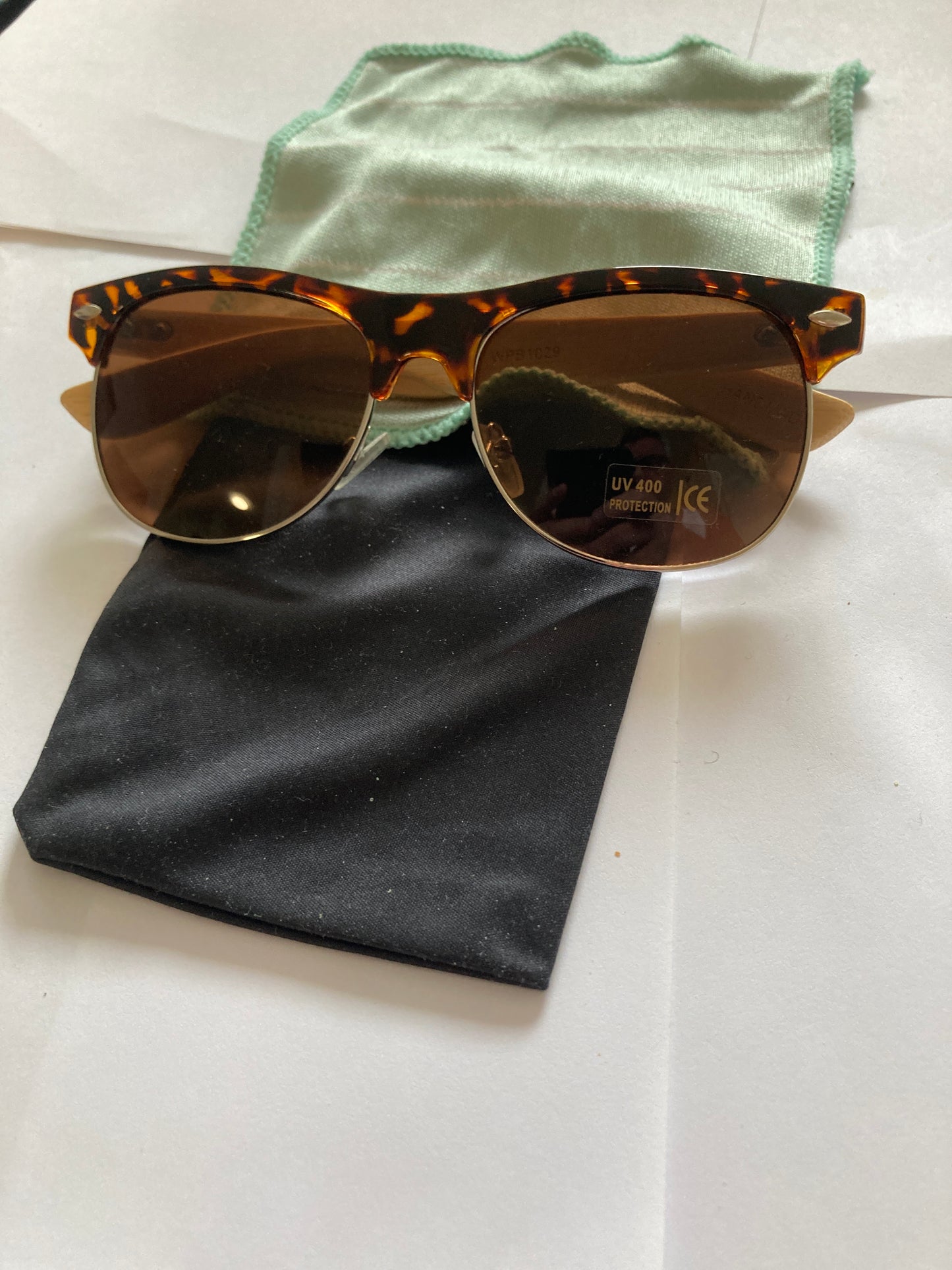 30.Sonnenbrille, Bügel aus Bambus sonnenbrille,mit metal pip in ecke,mit linse,uv400 schutz69