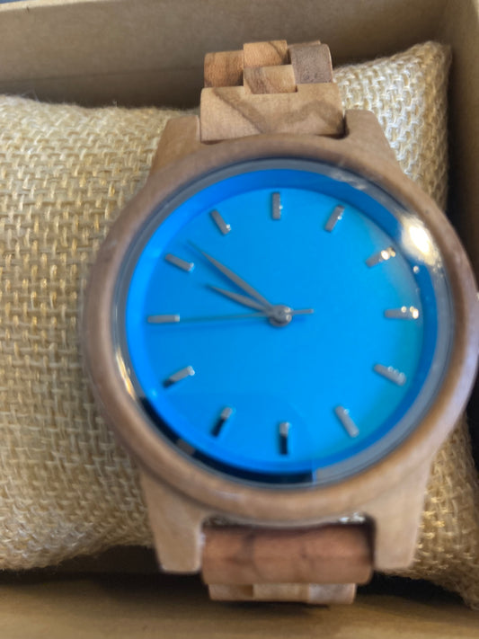 27. Komplett Holz Uhr S oliver breite 36mm armband breite 16mm