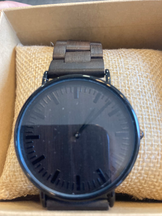 63. Komplett Holz Uhr L Ebony holz breite 43mm armband  20mm