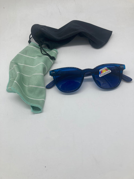 15. Sonnenbrille, Bügel aus Bambus und holz schwarz mit blau linse - uv400 schutz