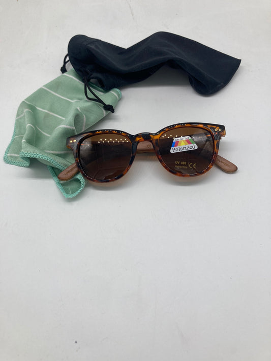 57. Sonnenbrille,Bügel aus  holz tiger sonnenbrille mit metal pip in ecke mit braun linse, - uv400 schutz,polarized