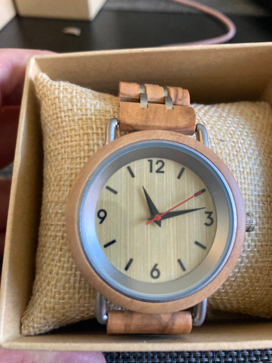 75.komplette holz uhren . oliver holz . breite 40mm armband 20mm