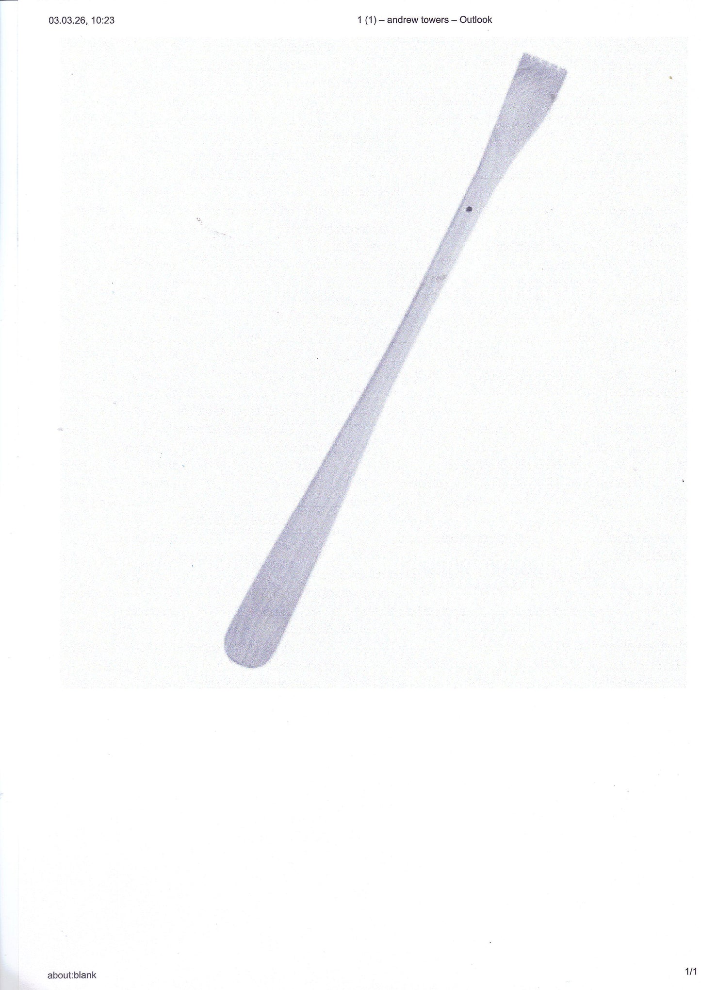Rückenktratzer mit Schuhloffel aus Buchenholz