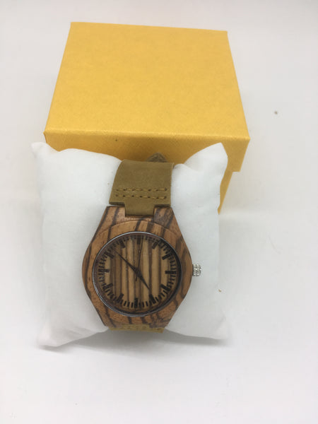 Holz Uhren mit leder armband