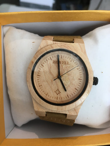 Holz Uhren mit leder armband