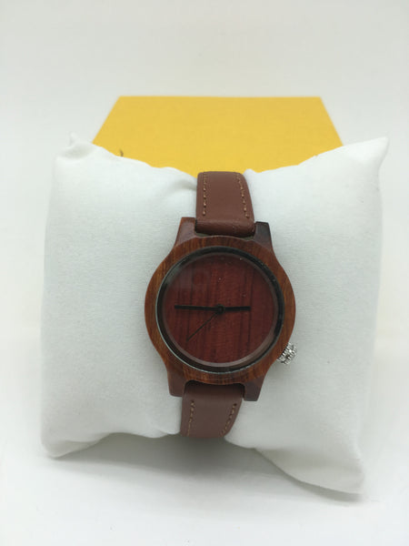 Holz Uhren mit leder armband