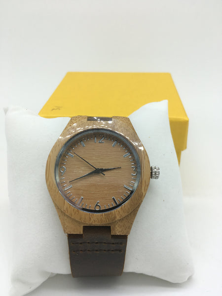 Holz Uhren mit leder armband