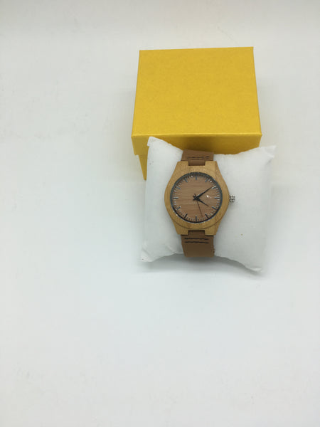 Holz Uhren mit leder armband