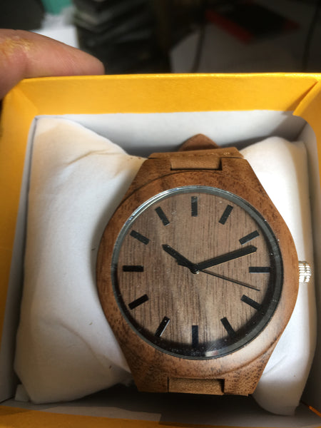 Holz Uhren mit leder armband
