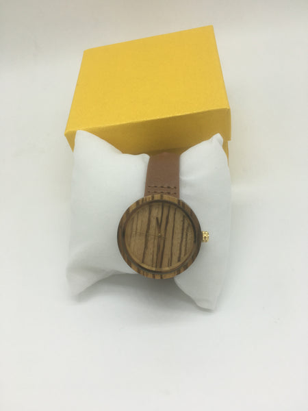 Holz Uhren mit leder armband
