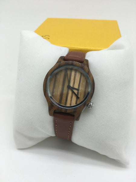 Holz Uhren mit leder armband