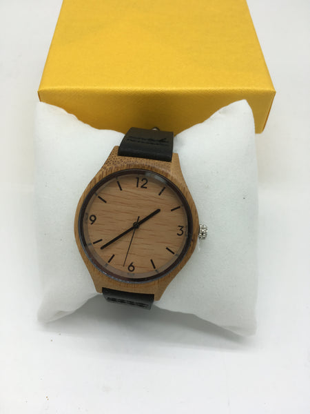 Holz Uhren mit leder armband