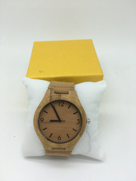 Holz Uhren mit leder armband