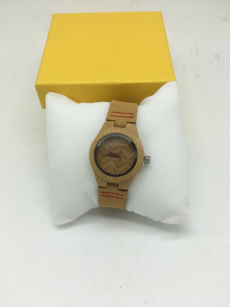 Holz Uhren mit leder armband
