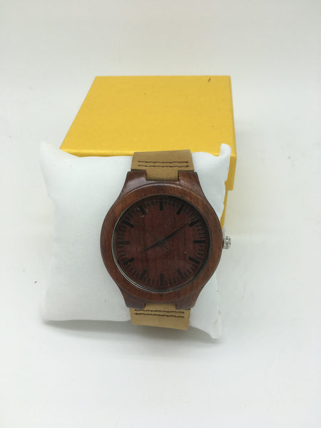 Holz Uhren mit leder armband