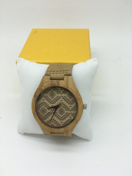 Holz Uhren mit leder armband