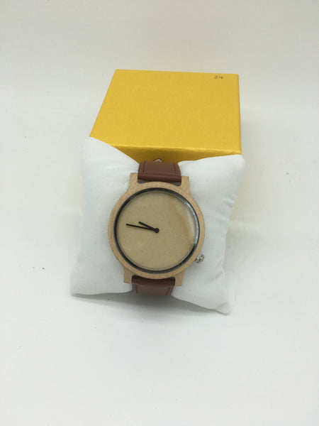 Holz Uhren mit leder armband