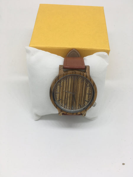 Holz Uhren mit leder armband