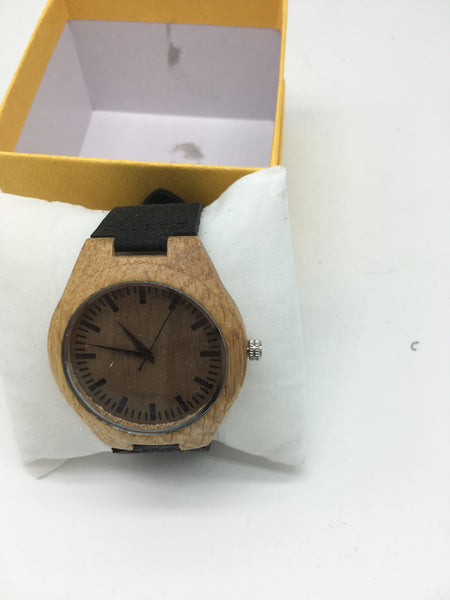 Holz Uhren mit leder armband
