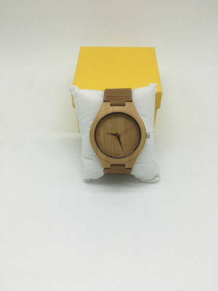 Holz Uhren mit leder armband